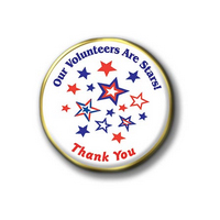Volunteer Are Stars (Patriotic) Pins